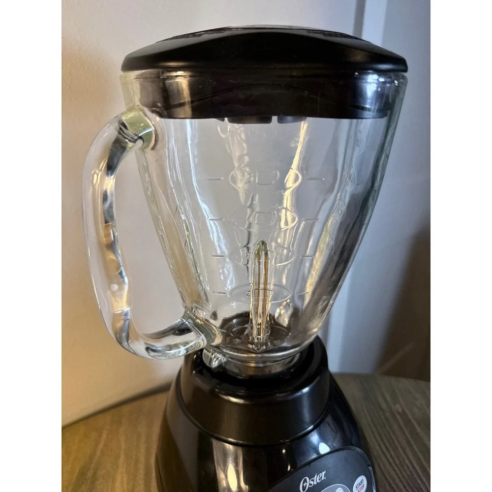 Oster 18-Speed Precise Blender 5-Cup Black 450W Glass Jar Ice Crush 6891 Tested